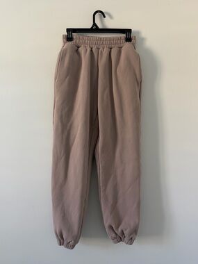 COMFRT Travel Essentials Oversized Unisex Jogger Sweatpants Bark Small